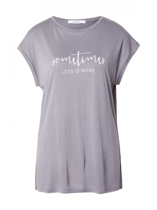 Foto van product ABOUT YOU Shirt 'Amanda' grijs / wit