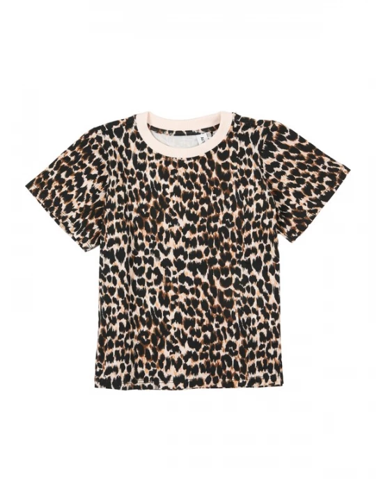 Foto van product ABOUT YOU Shirt 'Betty' ecru / bruin / pasteloranje / zwart