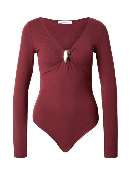 Foto van product ABOUT YOU Shirt body 'Edina' goud / bordeaux