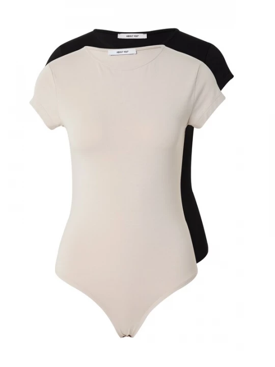 Foto van product ABOUT YOU Shirt body 'Ellinor' beige / zwart