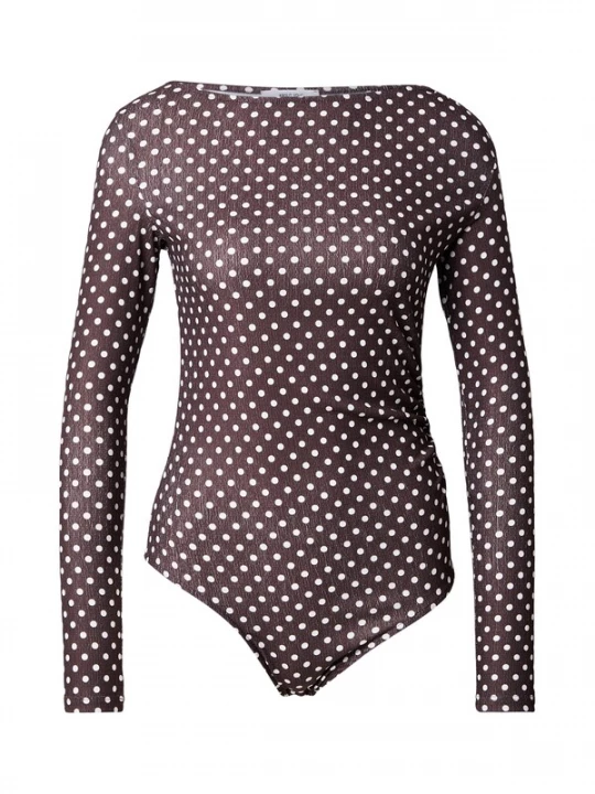 Foto van product ABOUT YOU Shirt body 'Helga' bruin / wit
