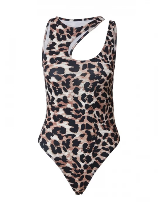 Foto van product ABOUT YOU Shirt body 'Kiara' beige / crème / lichtbruin / zwart