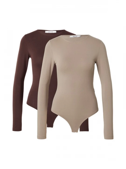 Foto van product ABOUT YOU Shirt body 'Lulu' chocoladebruin / taupe