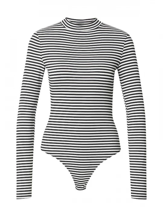 Foto van product ABOUT YOU Shirt body 'Matthea' zwart / wit