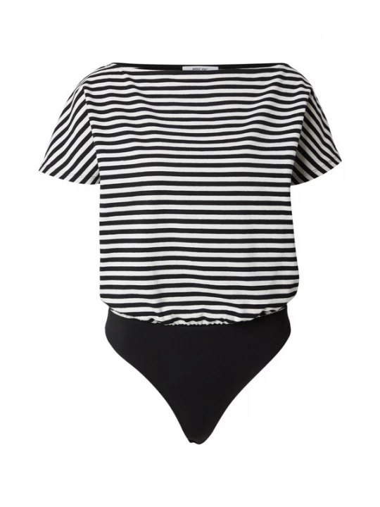 Foto van product ABOUT YOU Shirt body 'Renata' zwart / wit