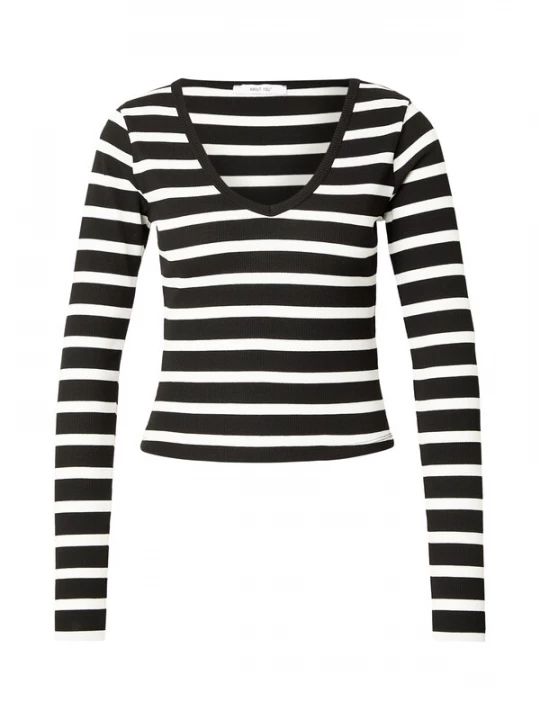 Foto van product ABOUT YOU Shirt 'Cassia' zwart / wit