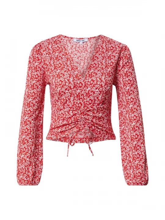 Foto van product ABOUT YOU Shirt 'Danai' gemengde kleuren / rood
