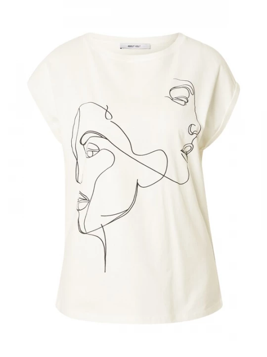 Foto van product ABOUT YOU Shirt 'Dena' zwart / wit