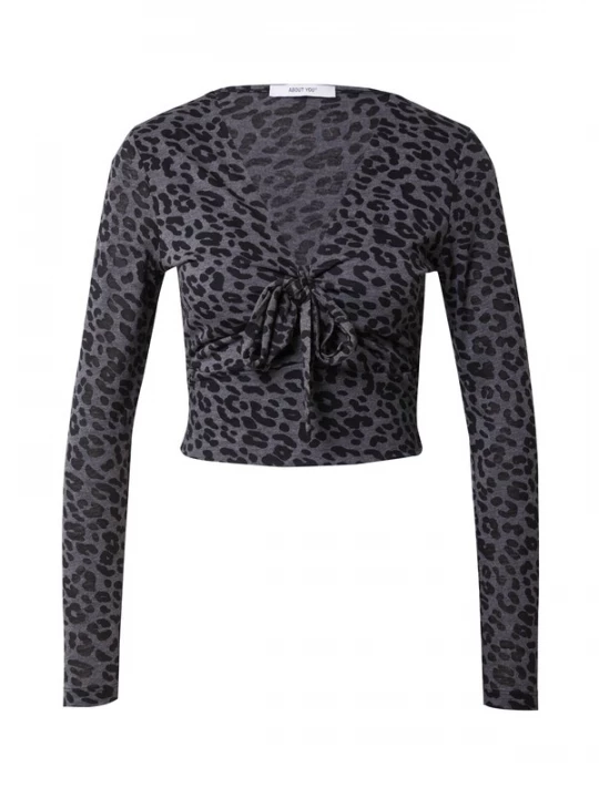 Foto van product ABOUT YOU Shirt 'Elaine' donkergrijs / zwart