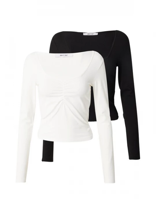 Foto van product ABOUT YOU Shirt 'Gwen' zwart / wit