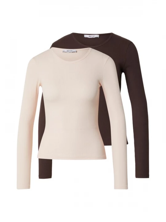 Foto van product ABOUT YOU Shirt 'Insa' donkerbruin / rosa
