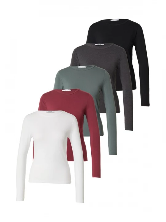 Foto van product ABOUT YOU Shirt 'Laurina' lichtgroen / donkergroen / bordeaux / wit