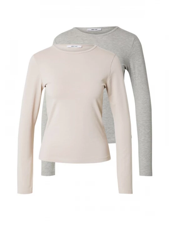 Foto van product ABOUT YOU Shirt 'Layla' beige / grijs gemêleerd