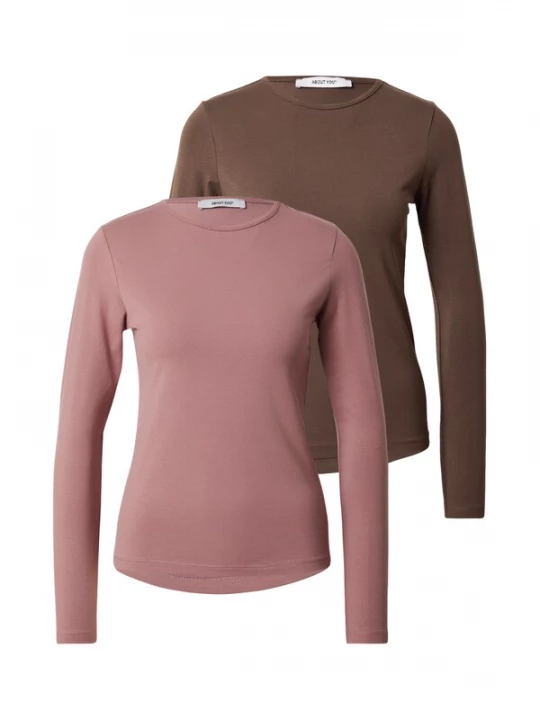 Foto van product ABOUT YOU Shirt 'Layla' bruin / oudroze