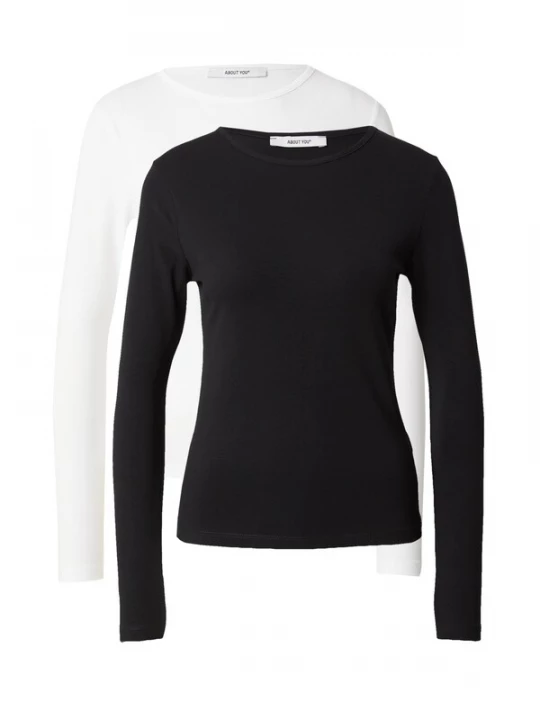 Foto van product ABOUT YOU Shirt 'Layla' zwart / wit