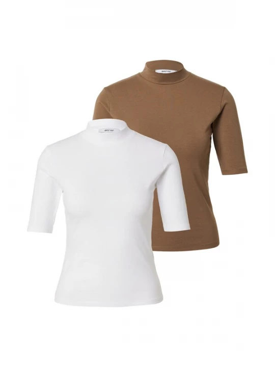 Foto van product ABOUT YOU Shirt 'Lenni' bruin / wit
