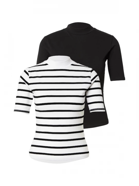 Foto van product ABOUT YOU Shirt 'Lenni' zwart / wit