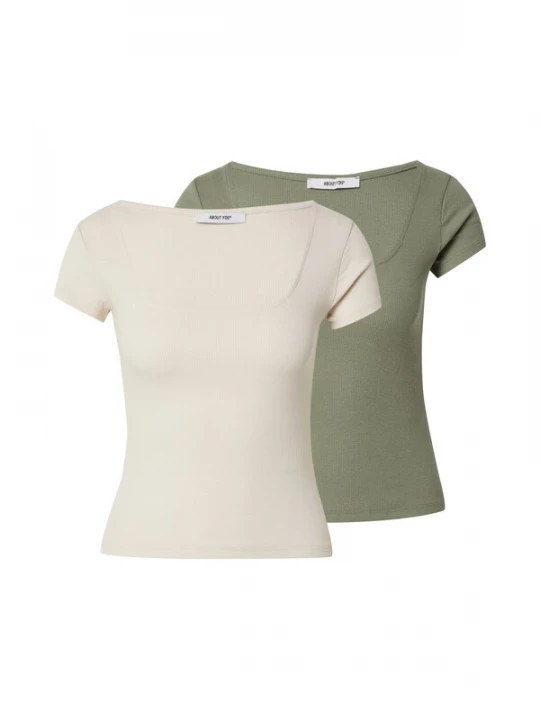 Foto van product ABOUT YOU Shirt 'Lil' beige / groen