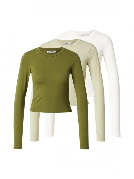 Foto van product ABOUT YOU Shirt 'Lotti' beige / kaki / offwhite