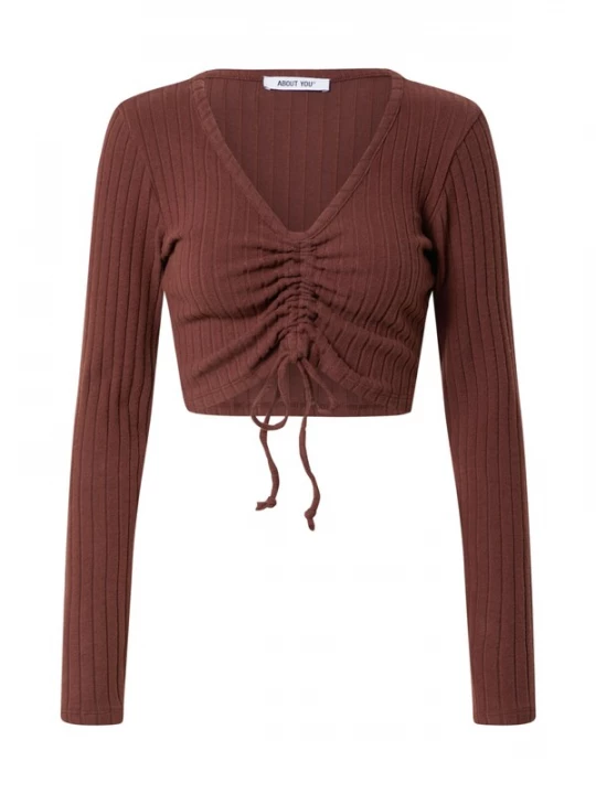 Foto van product ABOUT YOU Shirt 'Maxi Longsleeve' bruin