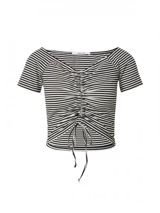 Foto van product ABOUT YOU Shirt 'Remi' zwart / wit
