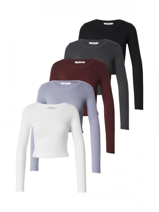 Foto van product ABOUT YOU Shirt smoky blue / donkergrijs / bordeaux / wit