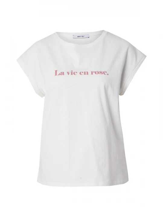 Foto van product ABOUT YOU Shirt 'Valeria' rosa / wit