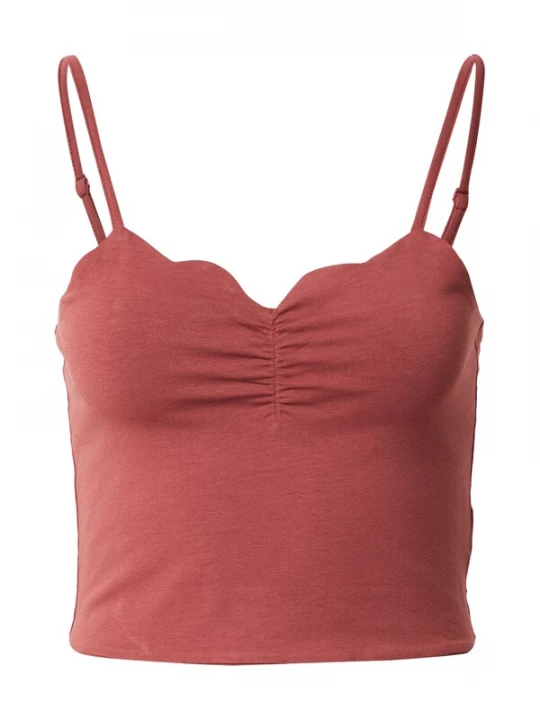 Foto van product ABOUT YOU Top 'Francesca' bruin / rood
