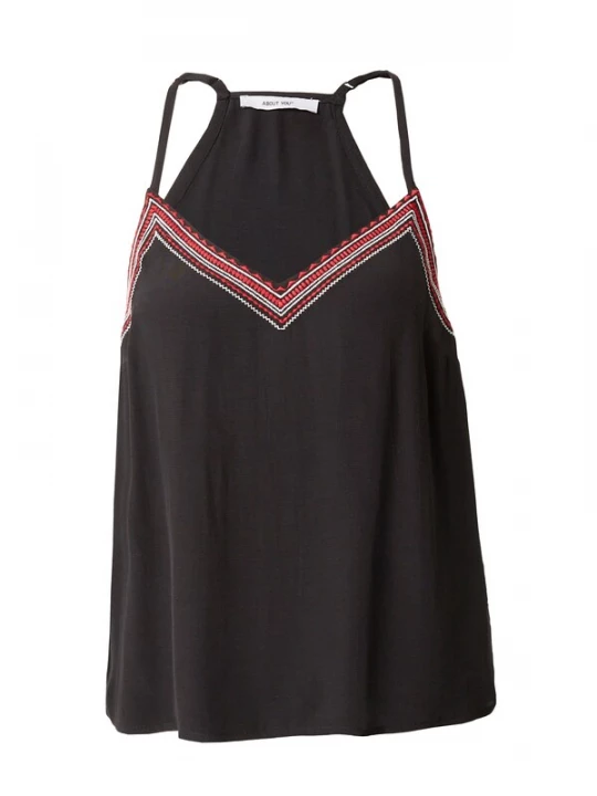 Foto van product ABOUT YOU Top 'Joanna' rood / zwart / wit