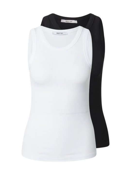 Foto van product ABOUT YOU Top 'Lola' zwart / wit