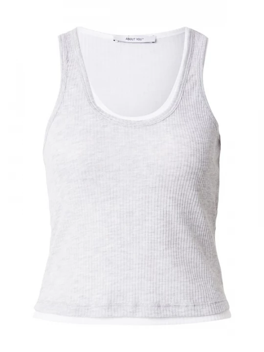 Foto van product ABOUT YOU Top 'Shayenne' lichtgrijs / wit