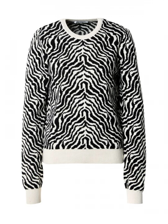 Foto van product ABOUT YOU Trui 'Freya' beige / zwart
