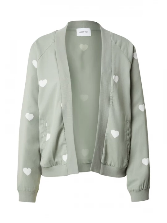 Foto van product ABOUT YOU Tussenjas 'Erika' pastelgroen / wit