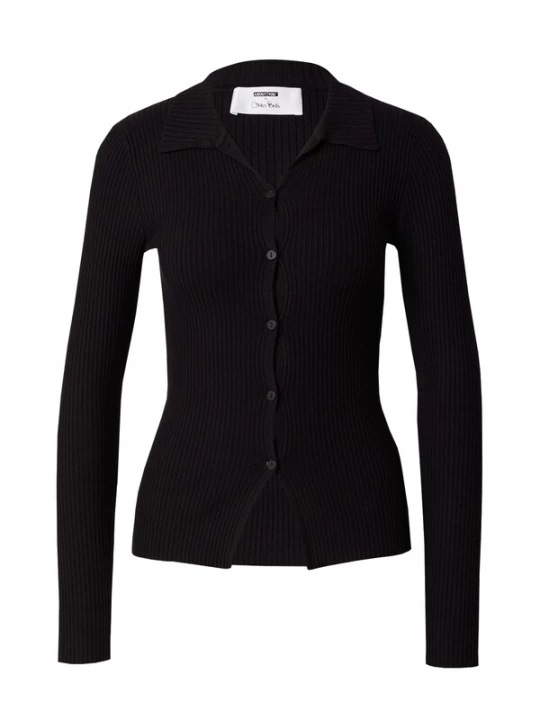 Foto van product ABOUT YOU x Chiara Biasi Gebreid vest 'Thea' zwart
