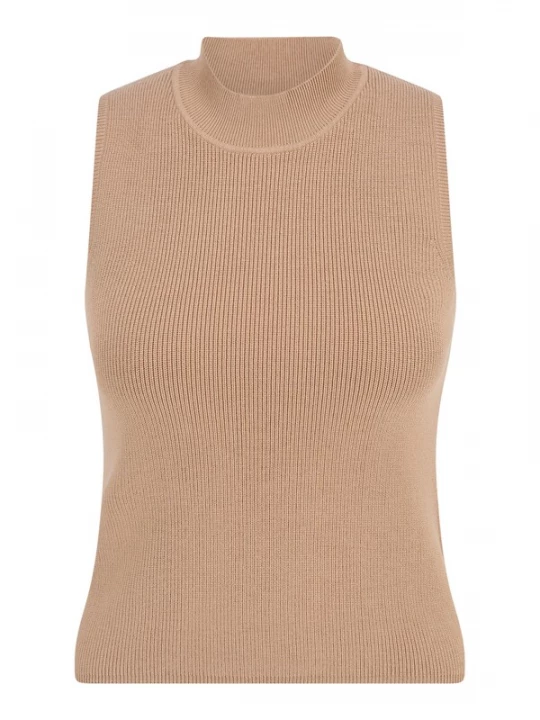 Foto van product ABOUT YOU x Chiara Biasi Gebreide top 'Ilja' camel