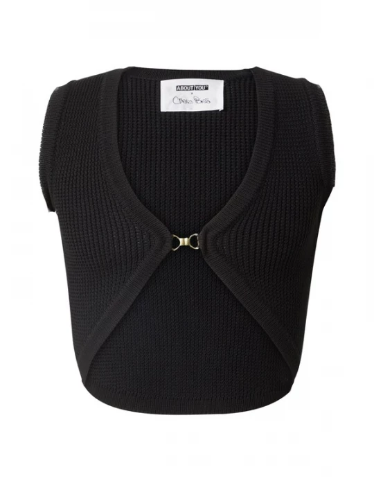 Foto van product ABOUT YOU x Chiara Biasi Gebreide top 'Leona' zwart