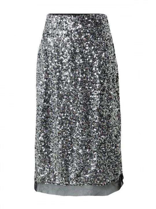 Foto van product ABOUT YOU x Emili Sindlev Rok 'Lani' zwart / zilver