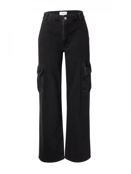 Foto van product ABOUT YOU x Toni Garrn Cargojeans 'Ella' black denim