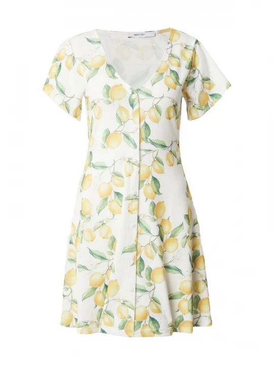 Foto van product ABOUT YOU Zomerjurk 'Clarissa' geel / groen / lichtgroen / wit