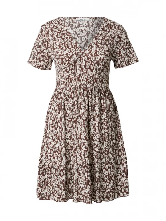 Foto van product ABOUT YOU Zomerjurk 'Dena' donkerbruin / wit