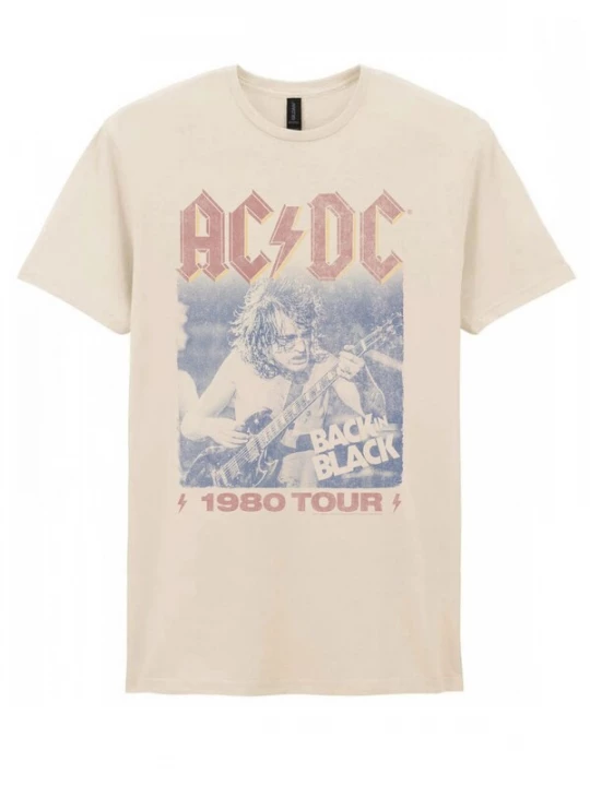 Foto van product AC / DC Shirt 'AC / DC Back In Black Angus Solo T-Shirt' natuurwit AC/DC