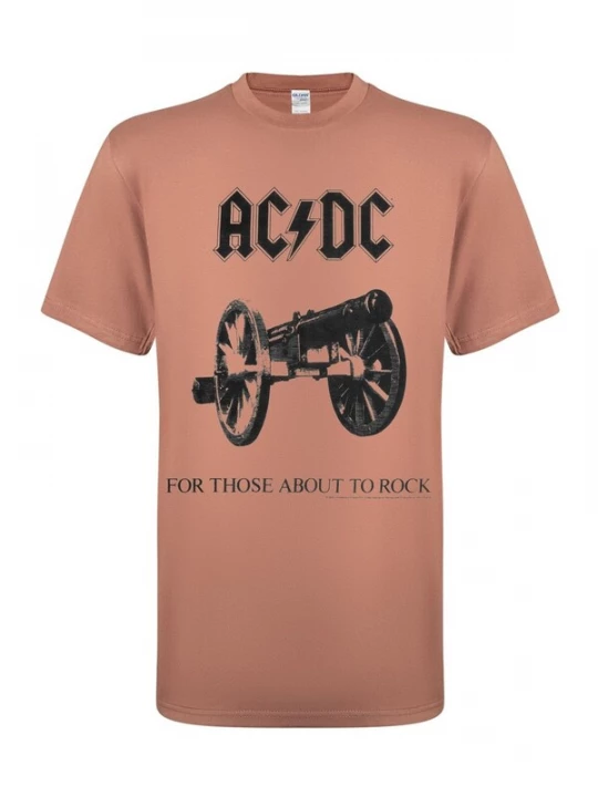 Foto van product AC / DC Shirt 'AC / DC For Those about to rock Brown mens t-shirt' bruin AC/DC