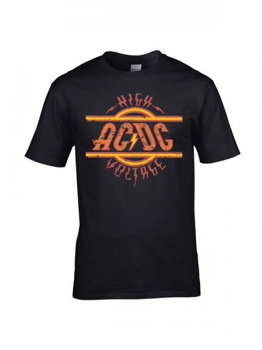 Foto van product AC / DC Shirt 'AC / DC High Voltage mens Black t-shirt' zwart AC/DC