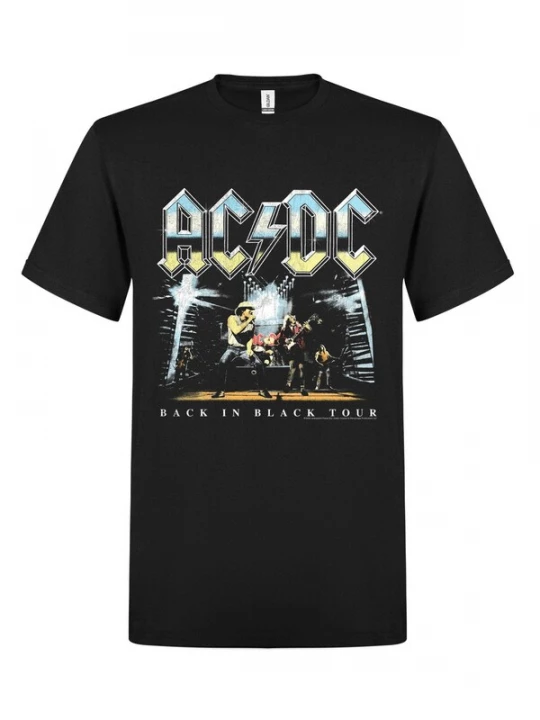 Foto van product AC / DC Shirt 'Back In Black Tour' zwart AC/DC