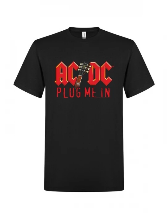Foto van product AC / DC Shirt 'Plug Me In Angus Young' zwart AC/DC