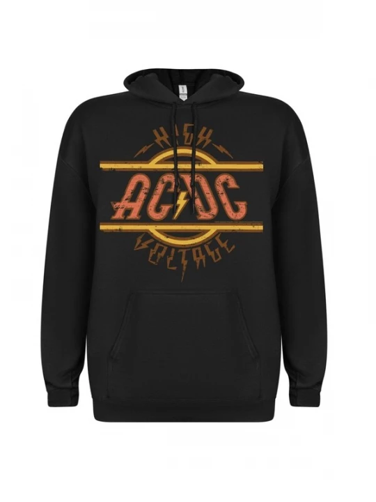 Foto van product AC / DC Sweatshirt 'Ac / Dc High Voltage Men Hoodie Kapuzenpullover' zwart AC/DC