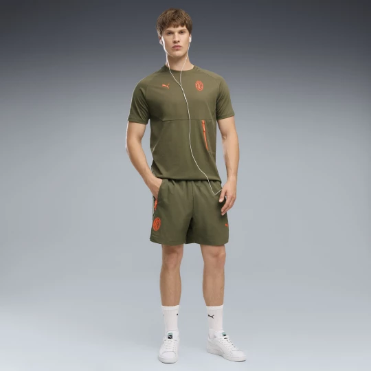 Foto van product AC Milan PUMATECH relaxte geweven short voor Heren, Grijs