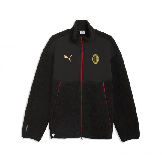Foto van product AC Milan PUMATECH Soft Tech sherpajack voor Heren, Zwart