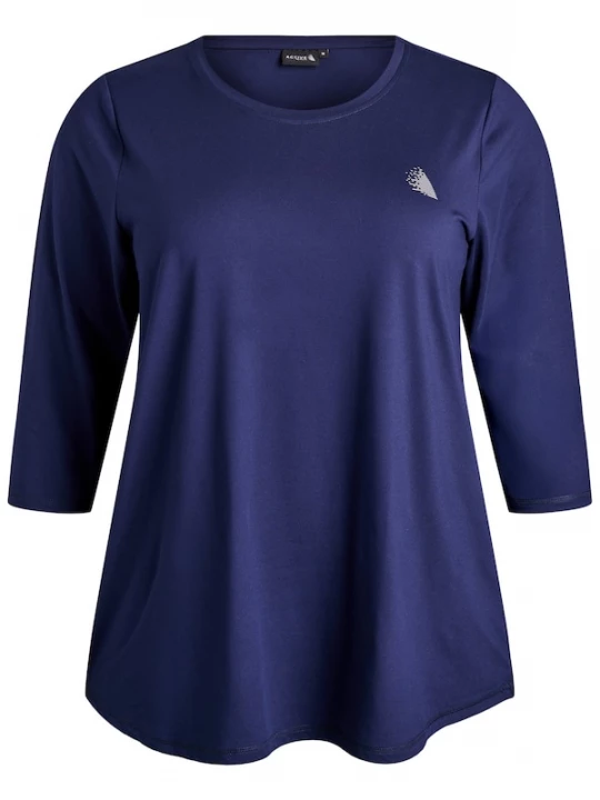 Foto van product Active by Zizzi Functioneel shirt 'Abasic One' navy / wit