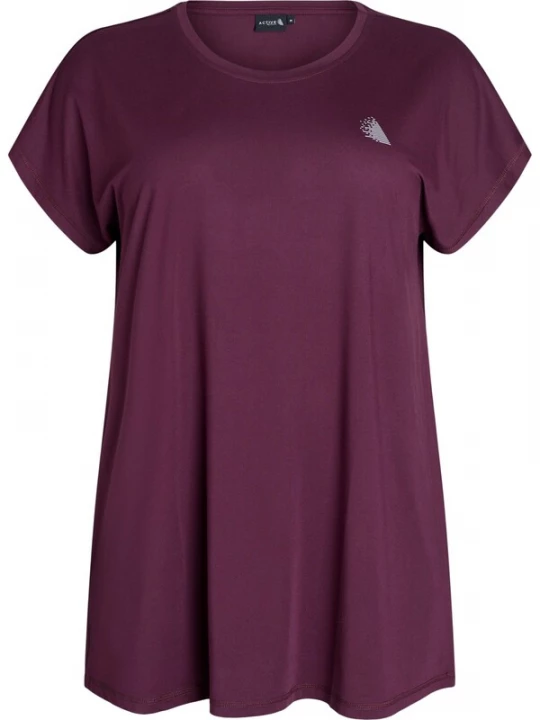 Foto van product Active by Zizzi Functioneel shirt 'ABASIC' wijnrood